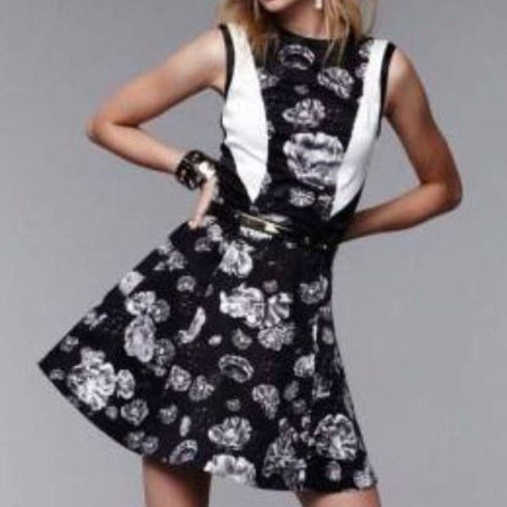 Prabal Gurung Target Black White Floral Dress 16